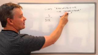 3 Minute Math  Rationalising the Denominator  Surds or Square Roots [upl. by Wing507]