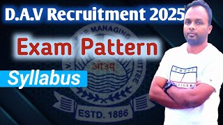 DAV Recruitment 2025PatternSyllabus davrecruitment [upl. by Lidah]