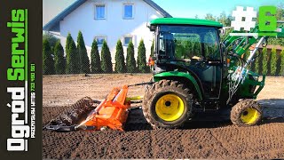 Nowy Trawnik w jeden dzień John Deere i glebogryzarka separacyjna  Ogród Serwis [upl. by Halley]