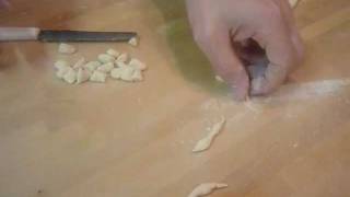 Making Trofie Pasta Shapes [upl. by Jorgan]