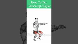 How To Do Bodyweight Squat With Proper Form And Technique [upl. by Merc]