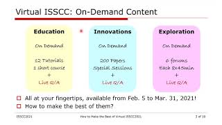 How to Make the Best of ISSCC 2021 [upl. by Akcimahs]