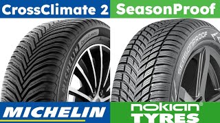 Michelin CrossClimate 2 vs Nokian SeasonProof [upl. by Deane]