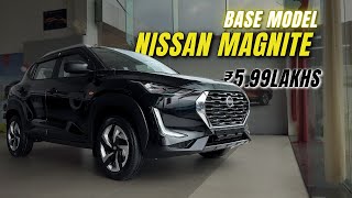 Nissan Magnite Base Model XE 2024 Review Features On Road Price [upl. by Ammadas]