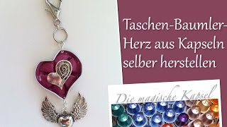 DIYTaschenbaumler  Herz aus Nespressokapseln selber herstellen  die magische Kaffee Kapsel [upl. by Sarchet]