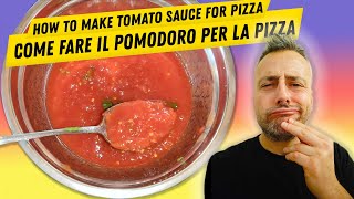 Ricetta del pomodoro per la pizza  i segreti della passata di pomodoro fatta in casa [upl. by Lleraj]