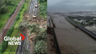 Cyclone Gabrielle New Zealand declares state of emergency amid flooding landslides [upl. by Ardnua]