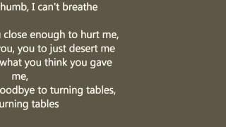 Adele  Turning Tables with lyrics [upl. by Ellenar]