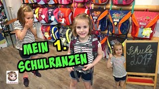 HANNAHS 1 SCHULRANZEN 💼 Shopping Wir kaufen einen Ranzen und eine Schultüte 💖 [upl. by Cohlette831]