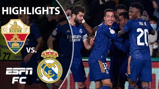 10man Real Madrid edges Elche in extra time THRILLER  Copa del Rey Highlights  ESPN FC [upl. by Anurag143]