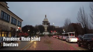 🏙️ Downtown Providence Rhode Island  4K Walking Tour of the Heart of the Ocean State [upl. by Oinegue230]