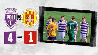 SSU Politehnica Timișoara U15  SC FC Ripensia Timişoara U15 41 Liga Elitelor U15Seria 3Etapa 8 [upl. by Ennyrb]