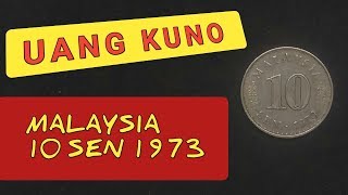 Malaysia 10 sen koin 1973 Uang Kuno [upl. by Ankney]