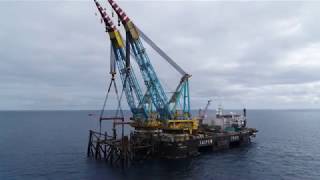 The decommissioning campaign of the Miller platform  Saipem 7000 [upl. by Wake]