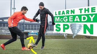 This football skill will beat any defender  Learn McGeady spin [upl. by Hbahsur]