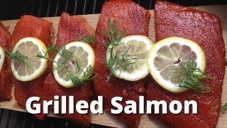 Grilled Salmon Recipe  Cedar Plank Grilled Salmon [upl. by Naejamron]