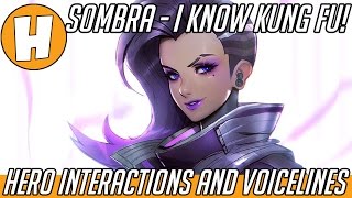 Overwatch  Sombra Interactions Voice Lines and Lore  I Know Kung Fu  Hammeh [upl. by Messab]