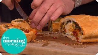 The Hairy Bikers Spicy Sausage Stromboli  This Morning [upl. by Dygert]