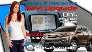 Isuzu DmaxMUX MY155 factory 8quot touchscreen system navigation upgrade [upl. by Haskins]