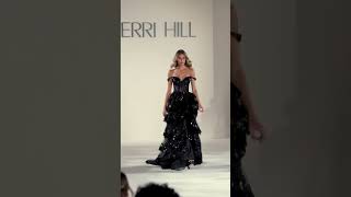 Sherri Hill 55500 Tulle Sequin Ruffle Corset ALine Gown [upl. by Hoo128]