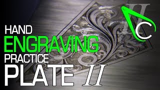 Hand Engraving Practice Plate II [upl. by Nylirehc25]