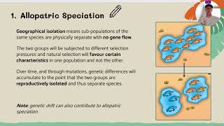 451  Evolution Allopatric Speciation [upl. by Nur726]