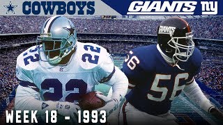 The Emmitt Smith Game Cowboys vs Giants 1993  NFL Vault Highlights [upl. by Elnora1]