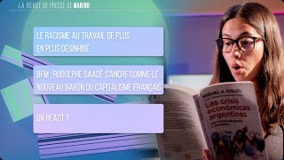 RDP du 100724  racisme désinhibé  BFM et Rodolphe Saadé  React [upl. by Zel]