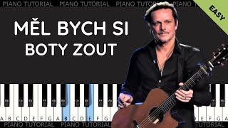 Chinaski  Měl bych si boty zout piano tutorial  klavír  akordy  noty  české písničky [upl. by Lockwood469]