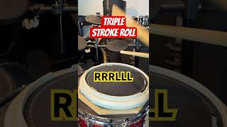 How to play a TRIPLE STROKE ROLL Like a Pro in Minutes drums [upl. by Huesman]