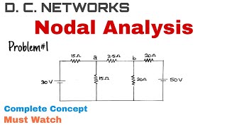 11 Nodal Analysis  Complete Concept and Problem1  Most Important [upl. by Caleb]