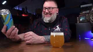 Massive Beer Review 4368 Evergrain Brewing Blue Detour Hazie IPA [upl. by Jacky957]