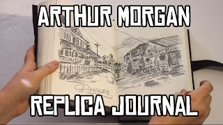 RDR2 Arthur Morgan handdrawn replica journal [upl. by Ezra]