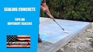 Sealing Concrete Tips on different sealers  Techn Moto [upl. by Eciralc3]