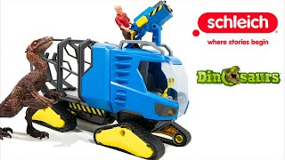 Schleich Dinosaurs Track Vehicle REVIEW  334 Inch Dinosaur Capture Vehicle [upl. by Assed]