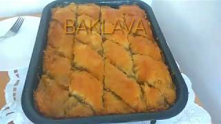 RECEPT BAKLAVA sa orasima Baklava od gotovih kora ili jufke [upl. by Leach]