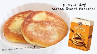 LETS TRY BEKSUL HOTTEOK MIX  HOTTEOK 호떡 KOREAN SWEET PANCAKE [upl. by Faustine]