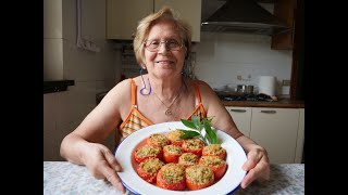 POMODORI ESTIVI RIPIENI  RICETTA DELLA NONNA MARIA [upl. by Atinuhs]