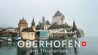 Oberhofen Switzerland  A picturesque town in Bernese Oberland [upl. by Ttereve]