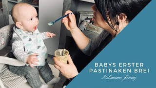 Babys erster Pastinaken Brei Beikoststart led weaning Hebammentipps Hebamme Jenny [upl. by Rosner]