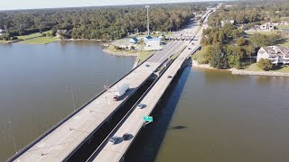 Lake Pontchartrain Causeway Bridge  Mile 23 [upl. by Johnnie]