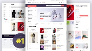 Ecommerce Website HTML CSS Javascript  Complete Responsive Multipage [upl. by Formica]