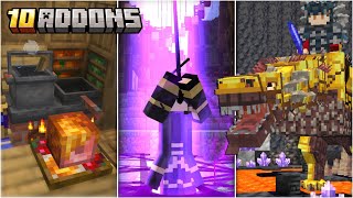 TOP 10 ADDONS PARA MINECRAFT PE 120 Bedrock [upl. by Jacquenetta]