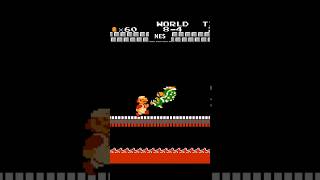 Evolution of Bowser falling in LAVA in Super Mario Bros1 [upl. by Bodkin]