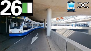 🚊 GVB Amsterdam Tramlijn 26 Cabinerit IJburg  Centraal Station IJzijde  Tram cab ride 2022 [upl. by Nitfa]