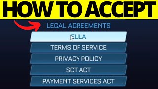 How To Accept License Agreement on Rocket League  Full Guide [upl. by Chloe]