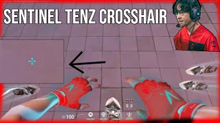 SEN TENZ CROSSHAIR In VALORANT   2021 SETTINGS UPDATED  ║ 14ALL [upl. by Fee]