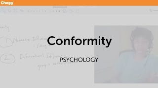 Conformity  Psychology  Chegg Tutors [upl. by Leeth]