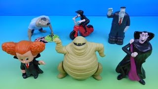 2015 HOTEL TRANSYLVANIA 2 SET OF 6 McDONALDS HAPPY MEAL COLLECTION MOVIE VIDEO REVIEW [upl. by Terrab]