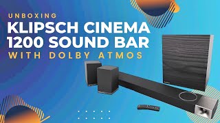 Unboxing Klipsch Cinema 1200 Sound Bar Surround System [upl. by Abie]